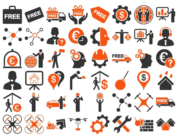 Bedrijf pictogram set — Stockvector