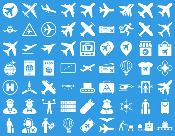 Aviation Icon Set — Stock Vector