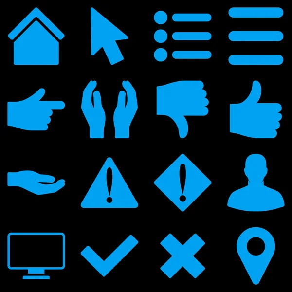 Basic gesture and sign icons — Stock Photo, Image