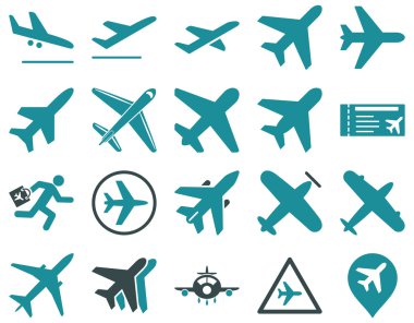 Havacılık Icon Set