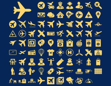 Havacılık Icon Set