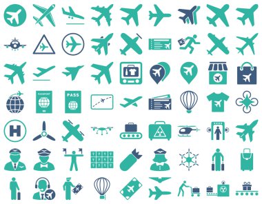 Havacılık Icon Set
