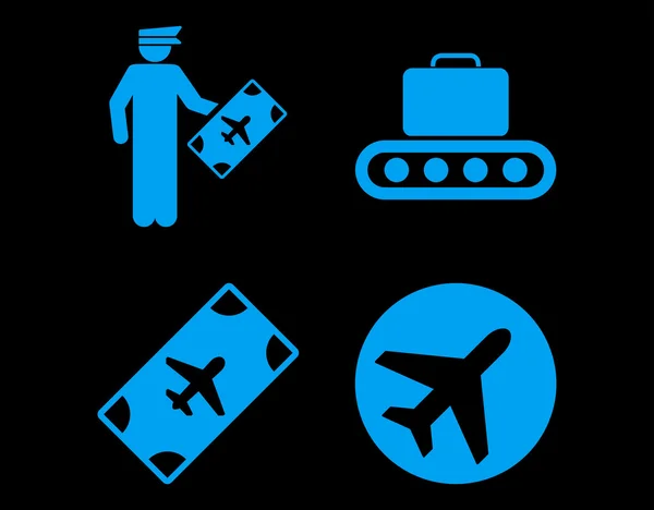 Aviation Icon Set — Stock Photo, Image