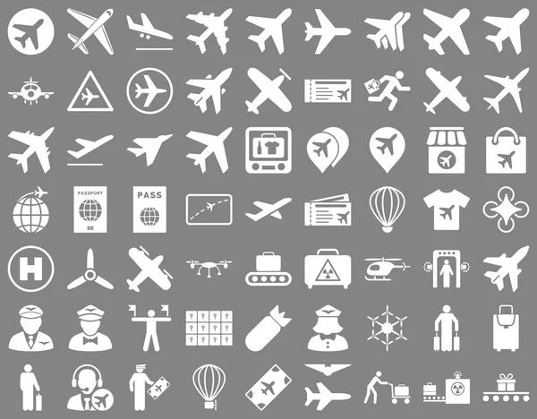 Aviación icono conjunto —  Fotos de Stock