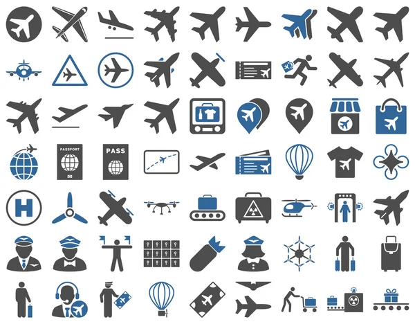 Aviation Icon Set — Fotografie, imagine de stoc