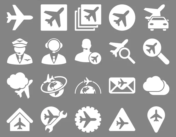 Luchtvaart Icon Set — Stockfoto