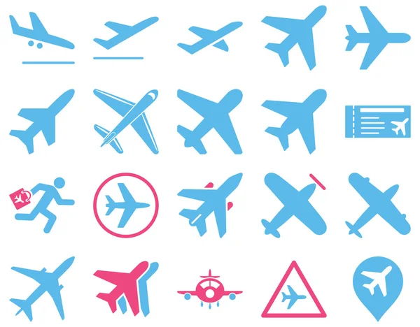 Aviation Icon Set — Stock Photo, Image