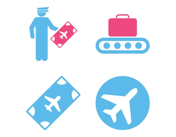 Aviation Icon Set — Stock Photo, Image