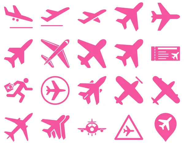 Aviation Icon Set — Stock Photo, Image