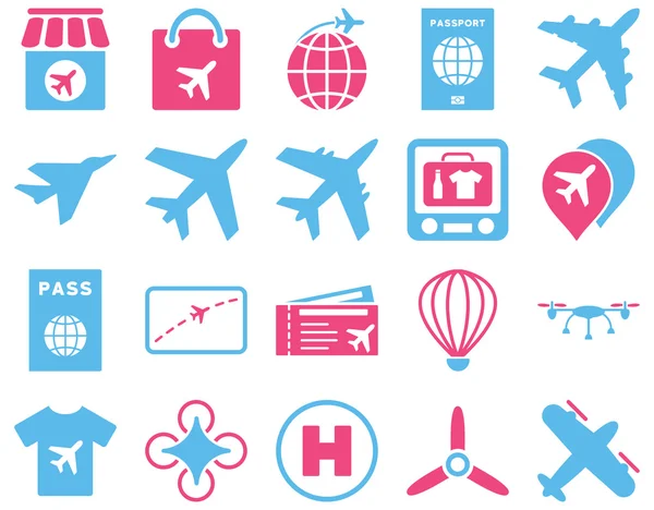 Airport Icon Set — Stock Photo, Image