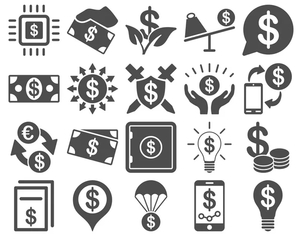 Dollar pictogrammen — Stockfoto