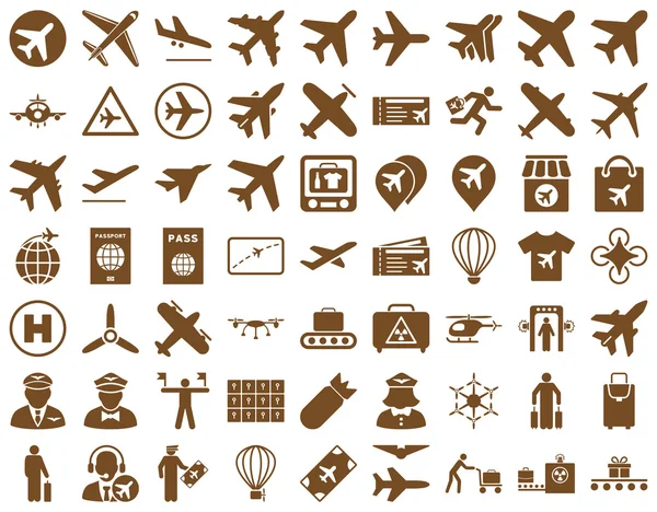Aviación icono conjunto —  Fotos de Stock