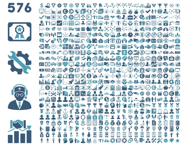 Platte werkbalkpictogrammen — Stockfoto