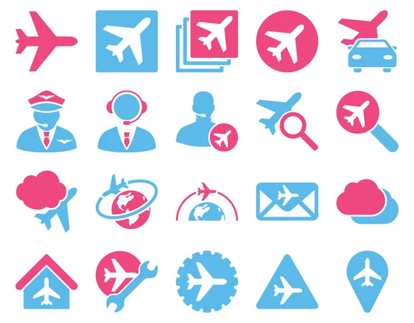 Aviation Icon Set — Stock Photo, Image