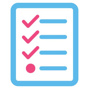 İş Bicolor Ayarla denetim listesi simgesini