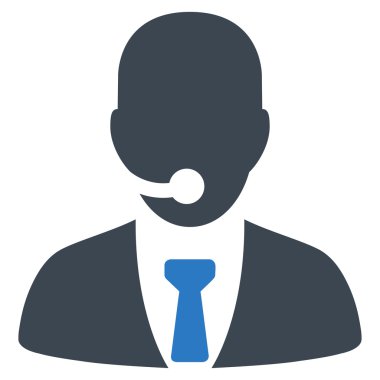 Çağrı merkezi operatörü simgesi iş Bicolor kümesi'nden