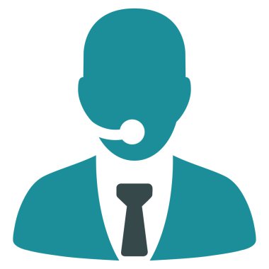 Çağrı merkezi operatörü simgesi iş Bicolor kümesi'nden