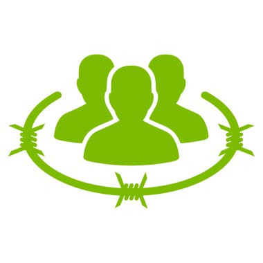 İş Bicolor kümesi'nden sıkı yönetim simgesi