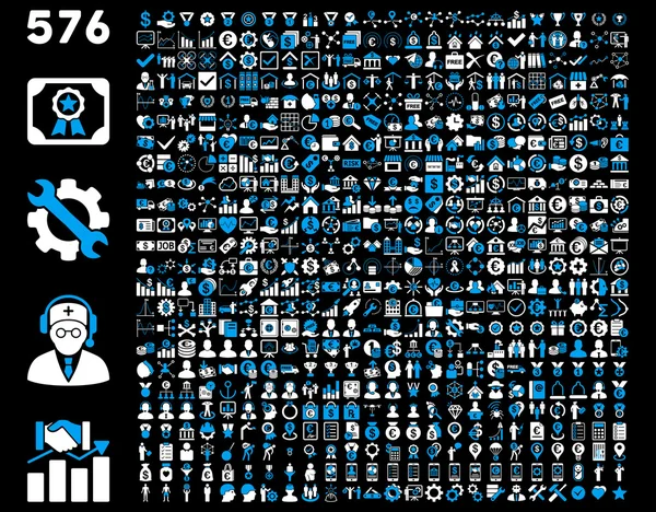 Platte werkbalkpictogrammen — Stockvector