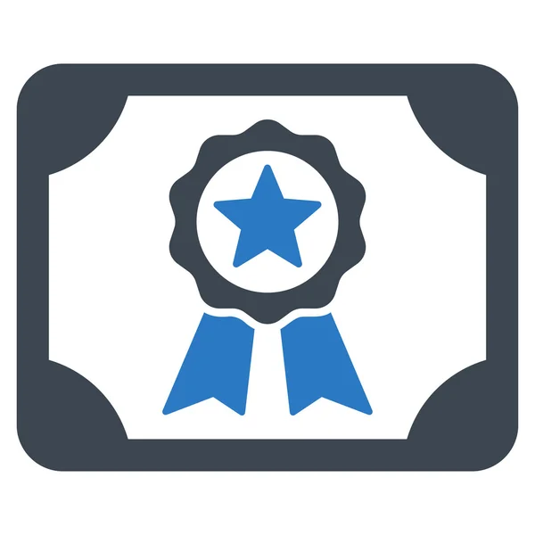 Icono de certificado de Business Bicolor Set — Vector de stock