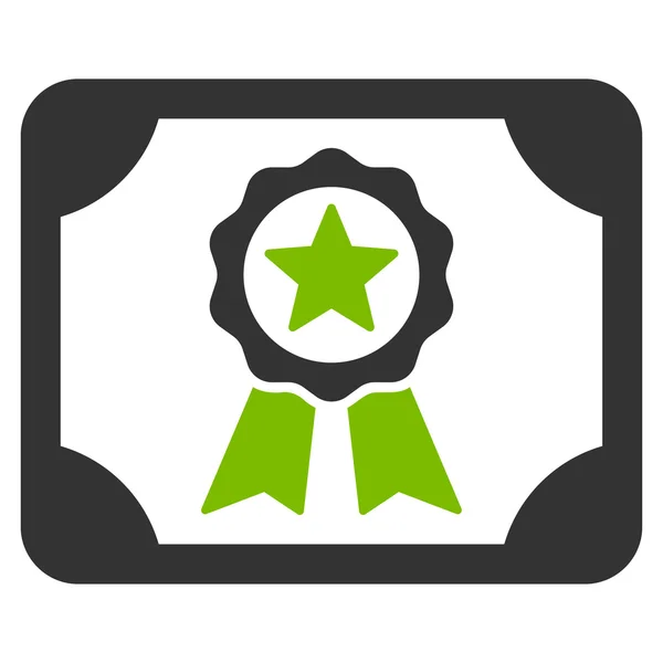 Icona del certificato da Business Bicolor Set — Vettoriale Stock