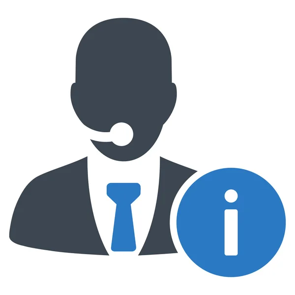 Helpdesk-pictogram van Business Bicolor instellen — Stockvector