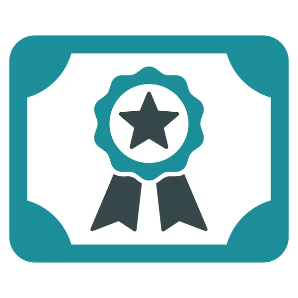 Certifikat-ikonen från Business Bicolor ange — Stock vektor