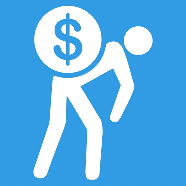 Geld courier pictogram van Business Bicolor instellen — Stockvector