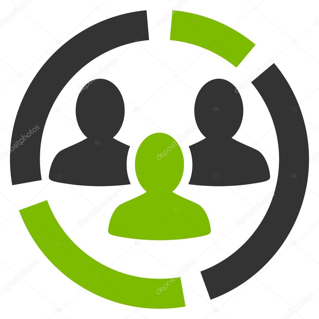 Demography diagram icon from Business Bicolor Set