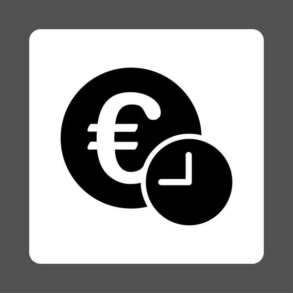 Icono de crédito euro — Vector de stock