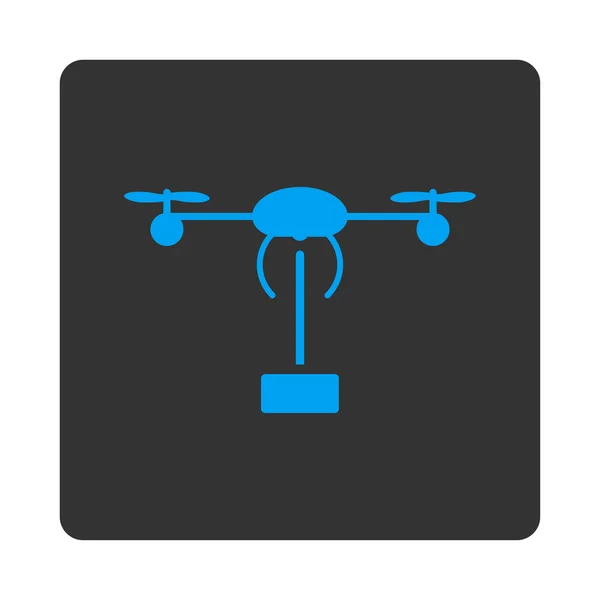 Copter pictogram zending — Stockvector