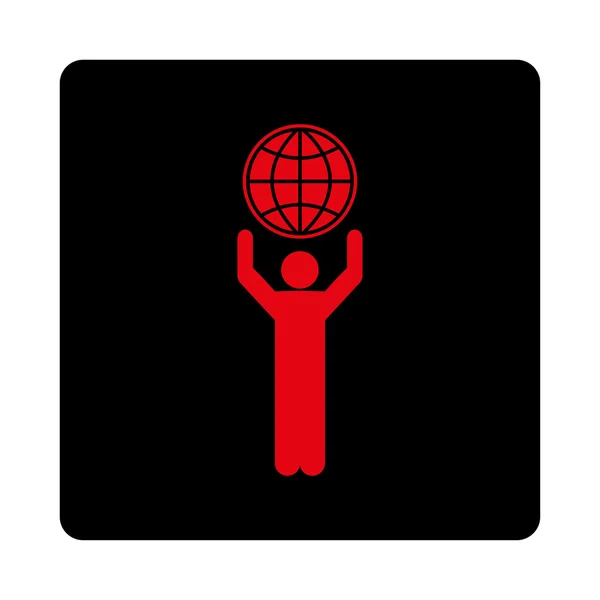 Globalist icon — Stock Vector