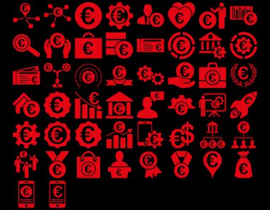 Euro iş ikonları/simgeleri