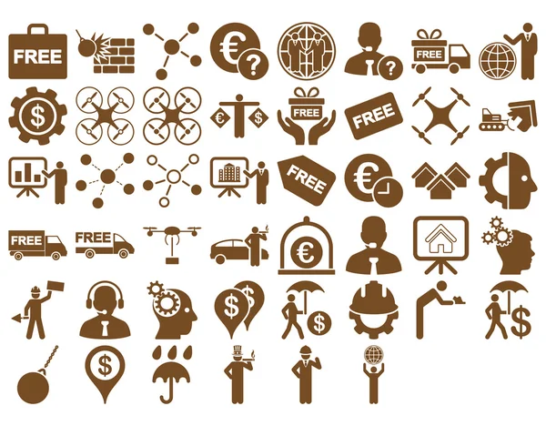 Bedrijf pictogram set — Stockvector