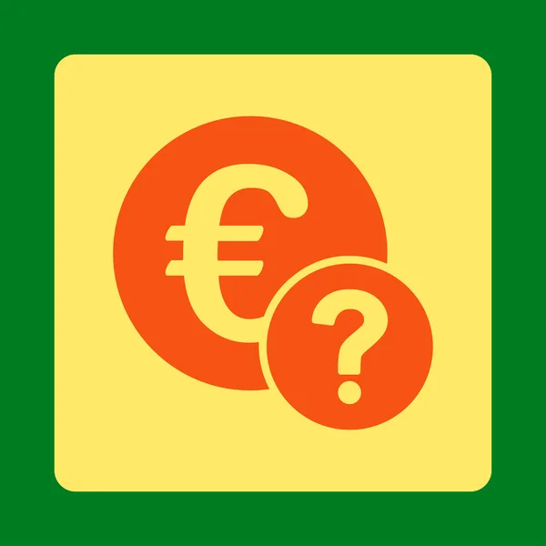 Euro status icon — Stock Photo, Image