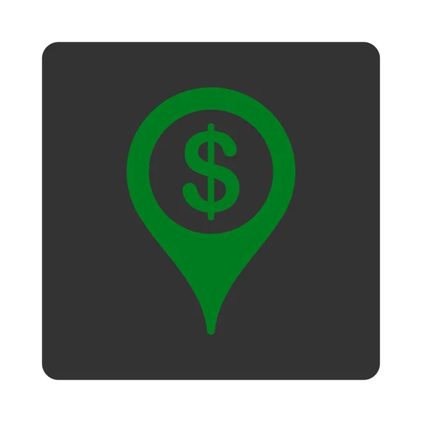 Bank location icon — Stock Photo, Image