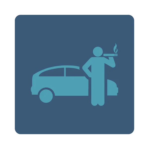 Dla niepalących taksówki sterownik ikona — Zdjęcie stockowe