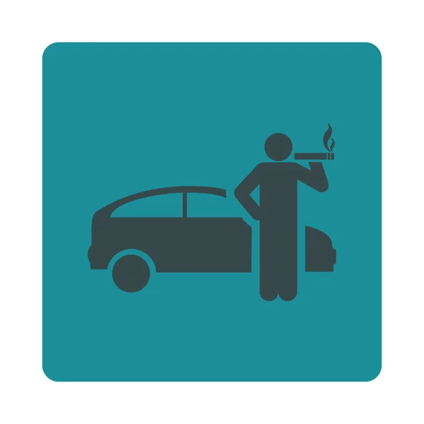 Κάπνισμα εικονίδιο οδηγός ταξί — Φωτογραφία Αρχείου