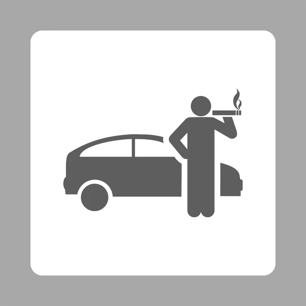 Κάπνισμα εικονίδιο οδηγός ταξί — Φωτογραφία Αρχείου