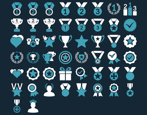 Concurrentie en Awards pictogrammen — Stockvector