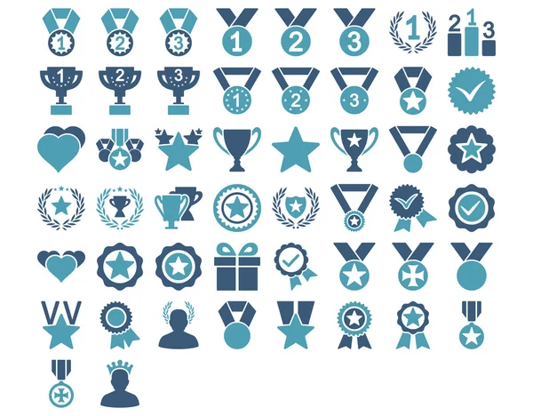 Konkurrens och utmärkelser ikoner — Stock vektor