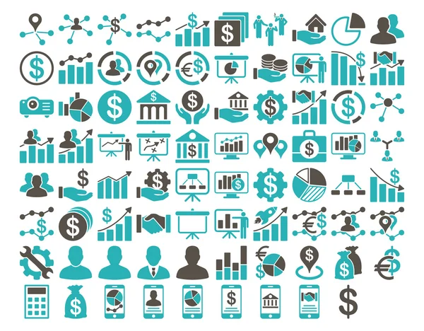 Bedrijf pictogram set — Stockvector