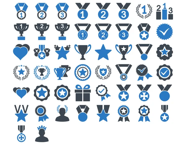 Concurrentie en Awards pictogrammen — Stockvector