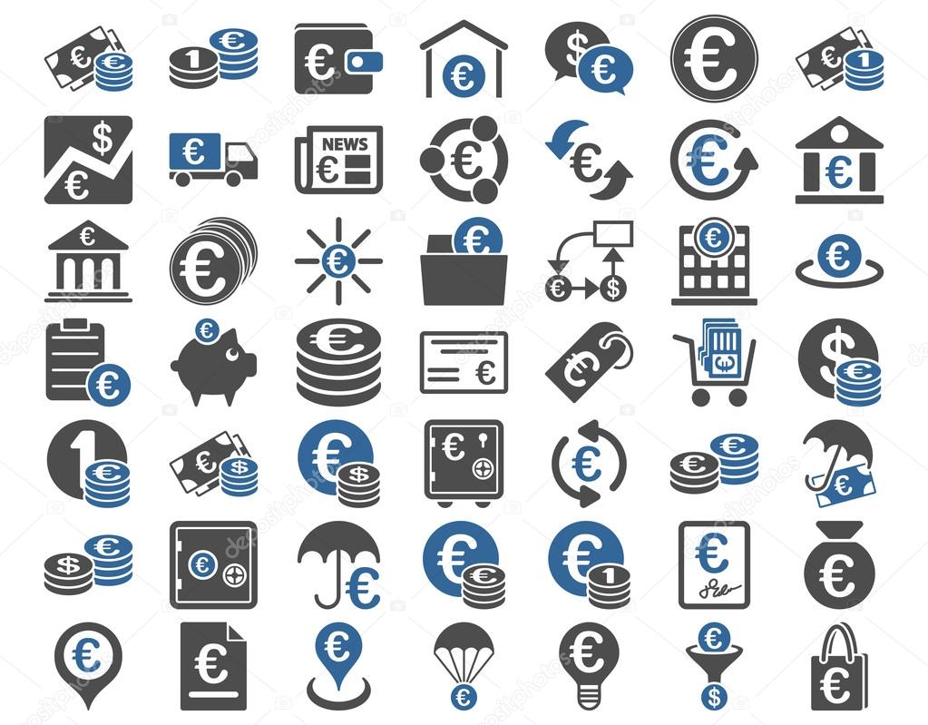 Euro Banking Icons Stock Vector Image by ©ahasoft #79193774