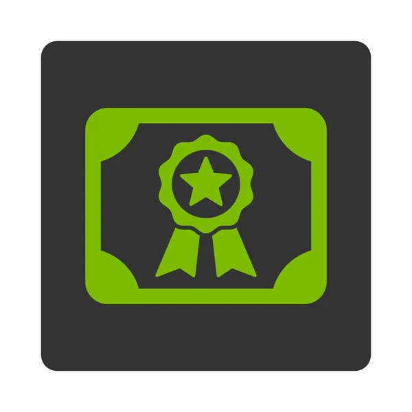 Сертификат иконы — стоковое фото