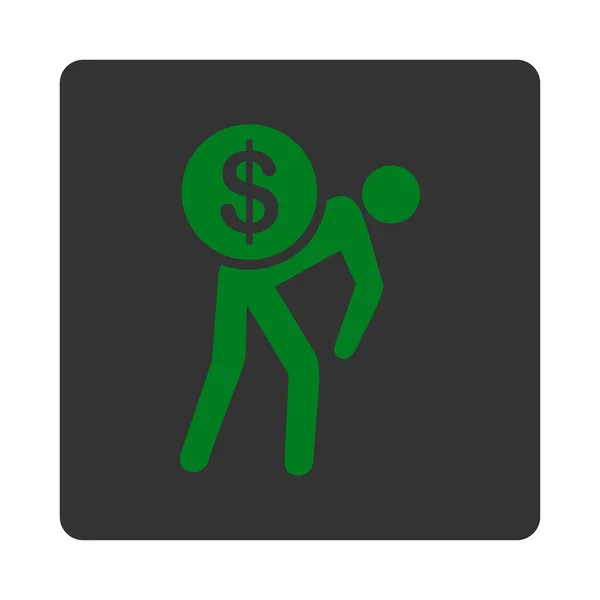 Money courier icon — Stock Photo, Image
