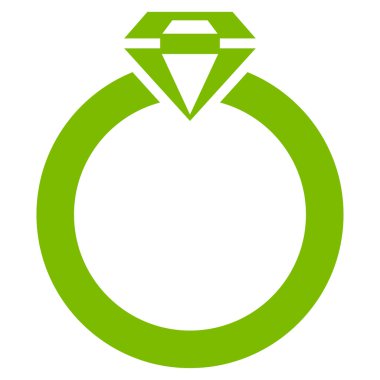 Elmas yüzük simge ticaret kümesinden