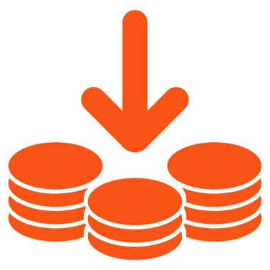 Ticaret kümesinden gelir simgesi