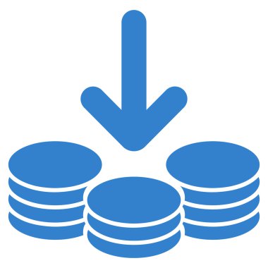 Ticaret kümesinden gelir simgesi