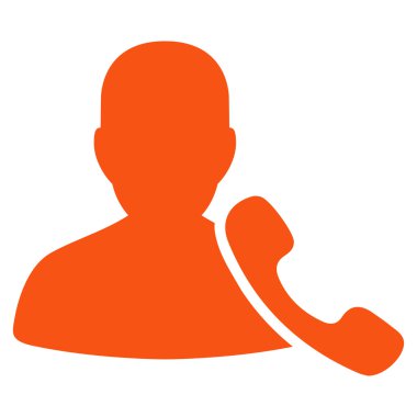 Telefon desteği simgesinden ticaret Set